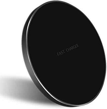 Gruper iPhone X Wireless Charger Support Qi Enable Devices Wireless Charging Pad for Samsung S8/S7/S6,NOKIA 1520 and iPhone X/8/8 Plus(black)
