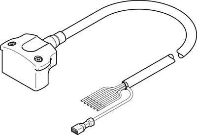 Festo 1450943 Model NEBM-S1W15-E-1.5-Q7-LE6 Motor Cable