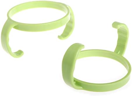 Lyguy Bottle Handle, 2 Pieces Baby Feeding Bottle Trainer Easy Grip Plastic Handles Holder For Comotomo Green