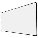 XYK White Gaming Mouse Pad Large Size (800x300x3mm) Extended Gamer Mouse Mat with Non-Slip Rubber Base, Special-Textured Surface, Support for Computer, PC and Laptop - White