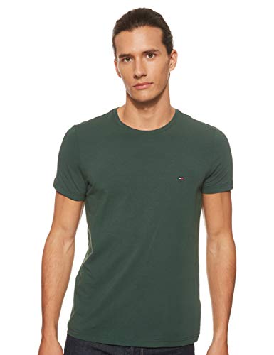 Tommy-Hilfiger-Mens-Stretch-Slim-Fit-T-Shirt-Green-L