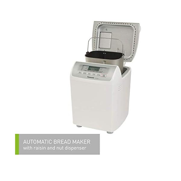 Panasonic SDRD250W Bread Maker with Raisin/Nut Dispenser, White