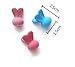 Fireboomoon 30pcs Girls Rabbit ears Shaped Mini Hair Claws Hair Bangs Hair Pin For Little Girls Mix Colored mini jaw clips,bows for girls,mini hair claws,goody barrettes,claw clip,hair claws for girls