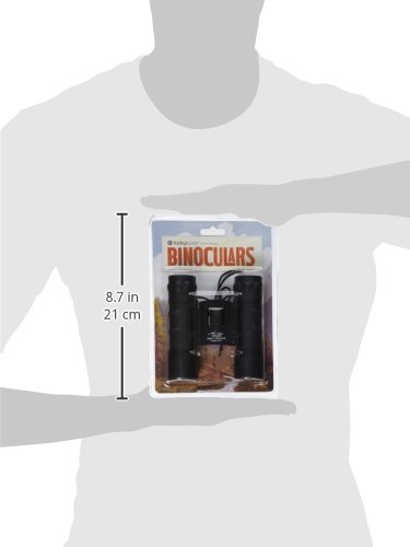 Lucky Bums Youth Kids 10x25 Objective Power Lens Scout Bino Compact Binoculars, Black - Thumbnail 4