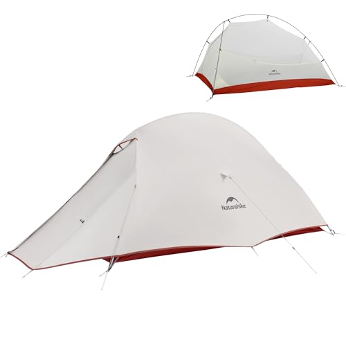 Naturehike Cloud Up Pro Zelt 2 Person Leichtes Campingzelt, Einfacher Aufbau Winddicht & Wasserdichtes Kuppelzelt für Outdoor Reisen Trekking(Pro/Hell