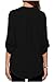 Face N Face Women's Summer V Neck Solid Loose Casual Cuffed Long Sleeve Blouses X-Large Black