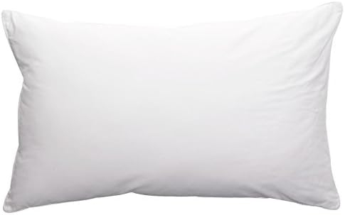Pack of 2 Polycotton Standard Size Pillowcase White T-200, Size 42"x36" (Fits 21" X30" pillow) ,Perfect for Physical Therapy Clinics, Hotels, Camps