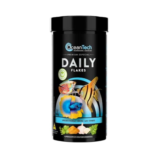 Ração para Peixe Daily Flakes 50G Ocean Tech