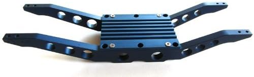 E-Maxx 3903 or 3908 Blue anodized aluminum bottom braces With free center skid by RC Raven