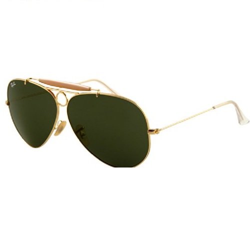 Ray Ban RB3138 Shooter Sunglasses-001 Arista Gold (G-15XLT Lens)-58mm