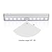 LEDMO Closet Night Lighting Bar with Battery Operated, Led Motion Sonser Under Cabinet Lights, Magnetic Absorption 10-LEDs, White