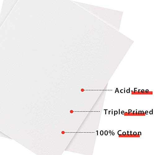 Acrylic Painting and Paint Easel Palettes Set,20 pcs Nylon Hair Paint Brushes 1 Tabletop Easel Stand 3pcs 8x10\'\' Canvas Panels 5 Pcs Paint Plattes for Kids Adult Party Acrylic Painting Crafts