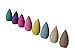 100 Pcs Backflow Natural Smoke Pagoda Indoor Incense Cone Bullet Aromatherapy Rose Lavender Jasmine