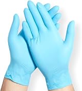 Blue Dot Nitrile Gloves 1 Pair Powder Free Medium Blue Dot Brand view 3