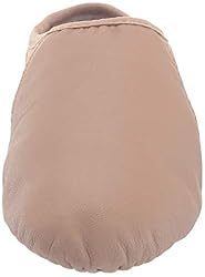 Bloch Girl's Neo-Flex Slip On Jazz Shoe, Tan, 11