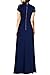WOOSEA Women's Retro Floral Lace Wedding Maxi Bridesmaid Long Dress