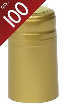 Gold pvc capsules - 100 ct.