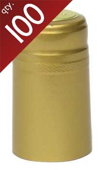 Gold PVC Capsules - 100 ct.