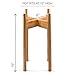 Fox & Fern Tall Plant Stand – Adjustable from 8 to 12 Inch in Width – Excluding White Ceramic Planter Potthumb 1