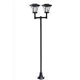 ソーラー ストリート ライト 【2灯】 / 電池 交換 不要 / 組立 / NBC-1D10B /###2灯ライト1D10B###