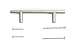 (25 Pack) TrueKnob 3.75 inch Solid Stainless Steel Cabinet Pull Hardware | Brushed Satin Nickel Finish | 3 3/4