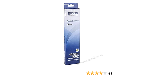 Epson C13S015637 - Cinta de nilón para LX-350/LX-300/+/+II, negro :  Amazon.es: Informática