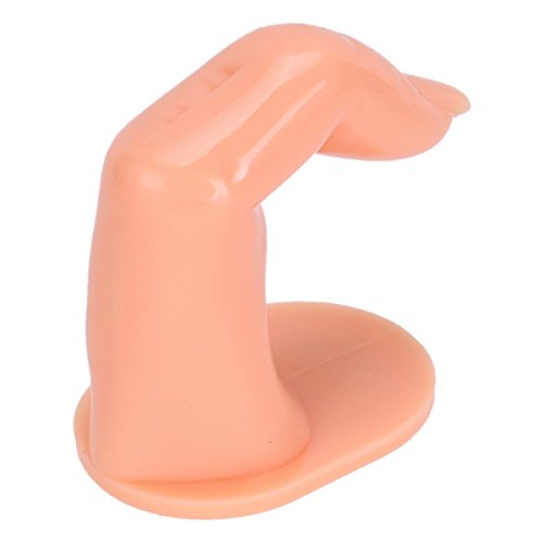 Pro UV Gel Polish Acrylic Nail Art Tips Practice Fake False Fingers Training Display Tools (Set of 4) Gift