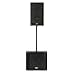 QSC KW152 Active Loudspeaker w/ QSC KW181 Subwoofer & M20 Speaker Pole