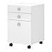 Office by kathy ireland Echo 3 Drawer Mobile File Cabinet in Pure White