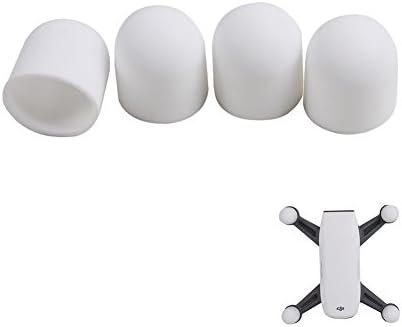 Joint Vcitory 4pcs Spark Silicone Motor Cap Dust-proof Cover Protector Protective Motor Guard Cap for DJI SPARK (White)