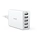 Anker 40W 5-Port USB Wall Charger, PowerPort 5 for iPhone Xs/XS Max/XR/X/8/7/6/Plus, iPad Pro/Air 2/Mini, Galaxy S9/S8/Plus/Edge, Note 8/7, LG, Nexus, HTC and More