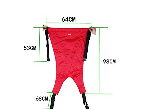 Aochol Patient Lift Sling, Oxford Cloth Cotton Waterproof Fabric Stair Slide Board Transfer Belt Emergency Evacuation Chair, One-Person Transferring Belt Carrying Up Down Stairs to Bed,Wheelchair