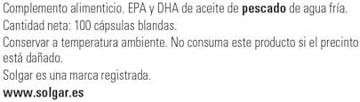 Omega 3 Triple Potencia | Apoya Cerebro y Ojos | 100 Cápsulas