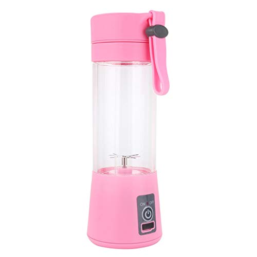 Fullwei Compact Juicer Machines, 380ml USB Electric Fruit Juicer Handheld Smoothie Maker , Portable Quiet Juice Cup (Pink)