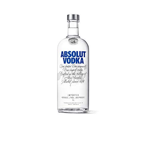 Absolut Vodka Original Set mit 2 Shot Gläsern, Premium Wodka, Schnaps, Spirituose, Alkohol, Flasche, 40%, 1 L – Bild 2