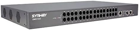 Synway 32-Port FXO Analog VoIP Gateway, HW-Enabled EC, Auto Provision, Dual Ethernet