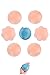 Women's Pasties, Nipple Covers Reusable Adhesive Silicone Invisible Breast Petal, 3 Paris Set