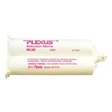 Plexus MA300 Off-White Two-Part Base & Accelerator (B/A) Methacrylate Adhesive - 50 ml Cartridge - 4 to 6 min Working Time - Shear Strength 20.5 to 24 MPa, Tensile Strength 20 to 24 MPa [PRICE is per CARTRIDGE]