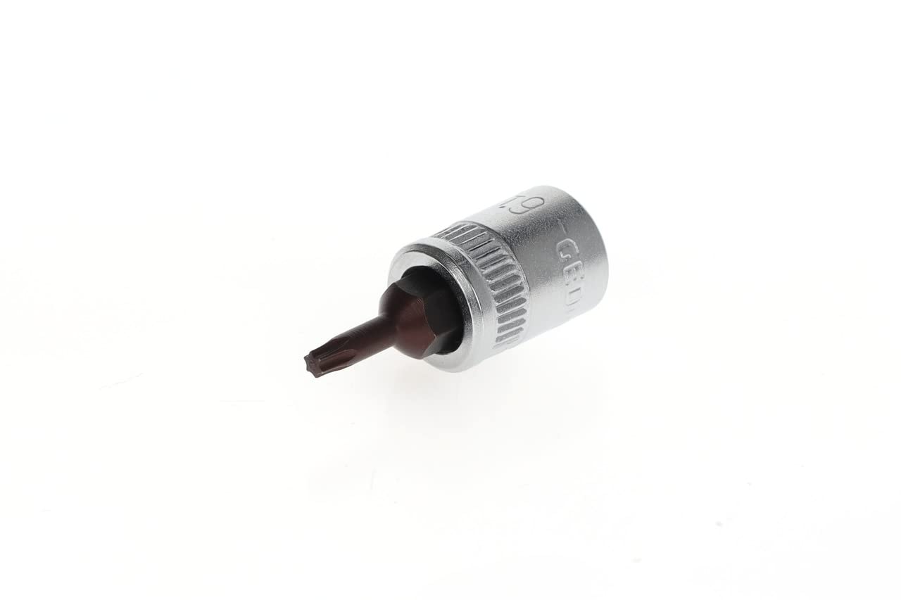 GEDORE Screwdriver bit socket Torx, T9, AF 2.50 mm, 1/4" 6.3 mm, Screwdriver bit socket, Tool, ITX 20 T9