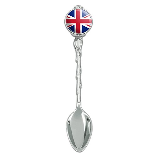 United Kingdom Great Britain Union Jack Country Flag Novelty Collectible Demitasse Tea Coffee Spoon
