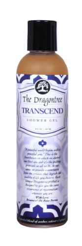 Natural Aromatherapy Body Wash – (Transcend) – A Spirited Blend of Amber, Vetiver & Ginger – Contains Essential Oils to Keep Your Skin Moisturized and Healthy – A Shower Gel By The Dragontree