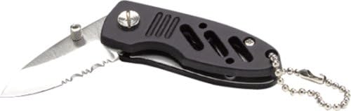 Performance Tool W989 Mini Folding Knife with Chain-Rubber Grip, 1 Pack