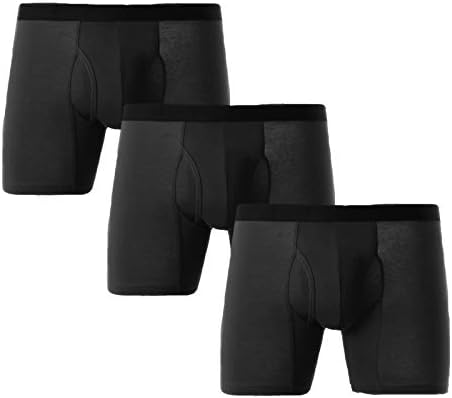 Mens Underwear Breathable Boxer Briefs 3-4 Pack Soft Cotton Shorts Underware Man No Ride-up