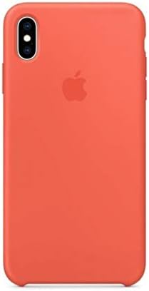 iPhone iPhone XR Liquid Silicone Case Fits iPhone XR (6.1 inch), Gel Rubber Protection Shockproof Cover Case with Soft Microfiber Cloth Lining Cushion (Nectarine)