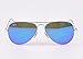 Ray-Ban Men's and Women's RB3025 112/17 Gold Frame Blue Lens Aviator 58mm Sunglasses