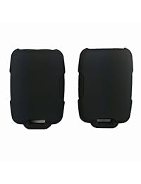 2pcs protector de goma coolbestda 6buttons Key Fob remoto cubierta de piel chamarra de funda de entrada sin llave para 2017 2016 2015 2014 GMC Yukon Chevrolet Tahoe Suburban m3 N-32337100