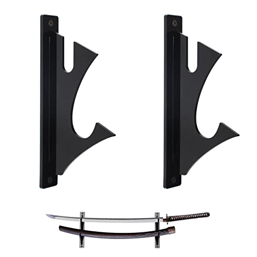 Ganci Da Parete Per Spade Samurai - Set Da 2, Regolabili Per Katana, Wakizashi E Spade Medievali - Foto 6