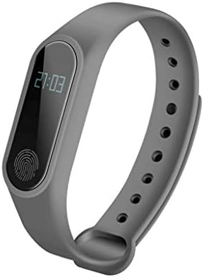 RENLEINBSHOUHUAN Fitness Tracker with Heart Rate Monitor Step Tracker for Kids, Women, and Men (Color : Gray)