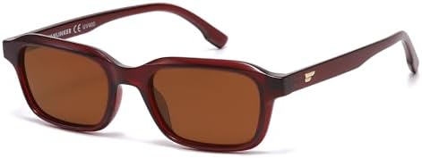 VANLINKER Polarized Trendy Small Skinny Square Cat Eye Sunglasses