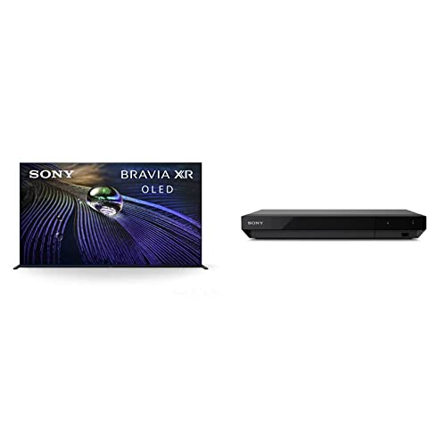 Sony A90J 55 Inch TV: BRAVIA XR OLED 4K Ultra HD Smart Google TV with Alexa Compatibility XR55A90J- 2021 Model & Sony UBP- X700M 4K Ultra HD Home Theater Streaming Blu-ray™ Player